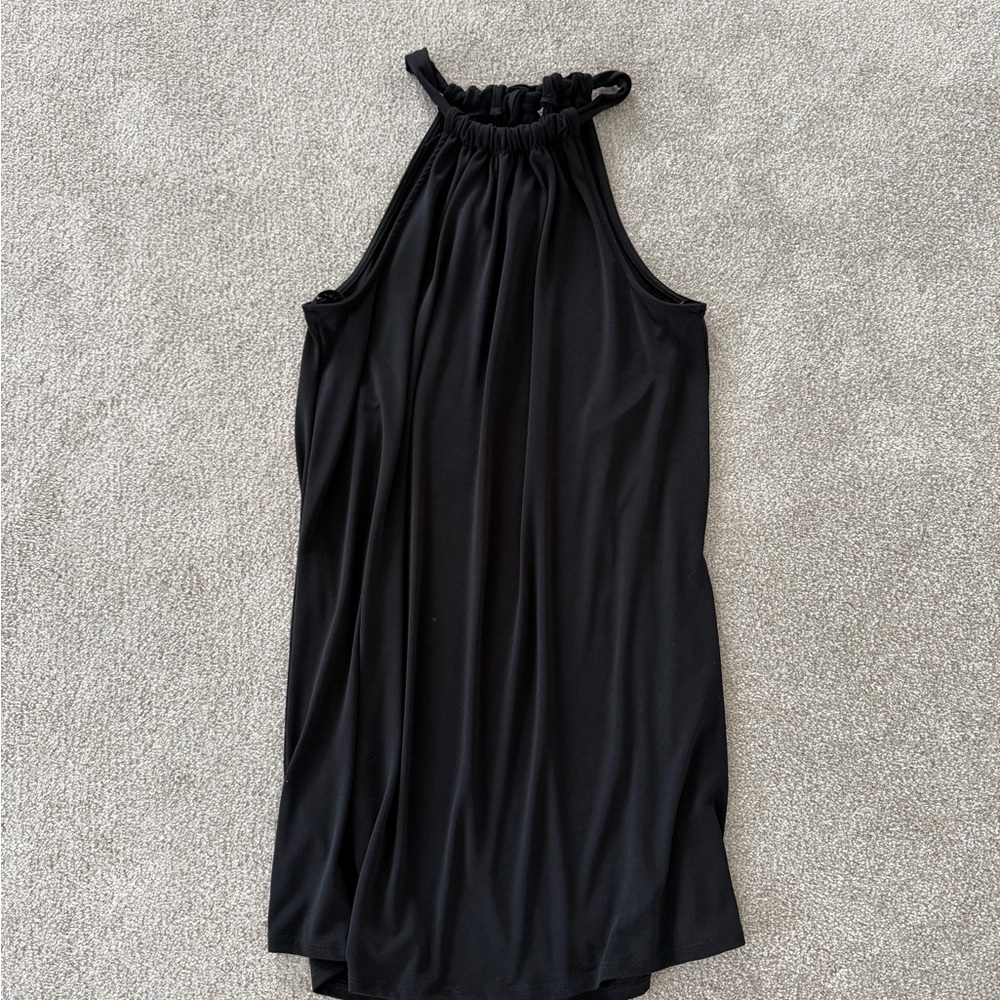 Green Envelope Black Dress